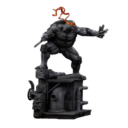 Teenage Mutant Ninja Turtles Art Scale Statue 1/10 Michelangelo Black and White Variant 26 cm heo exclusive