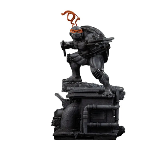 Teenage Mutant Ninja Turtles Art Scale Statue 1/10 Michelangelo Black and White Variant 26 cm heo exclusive