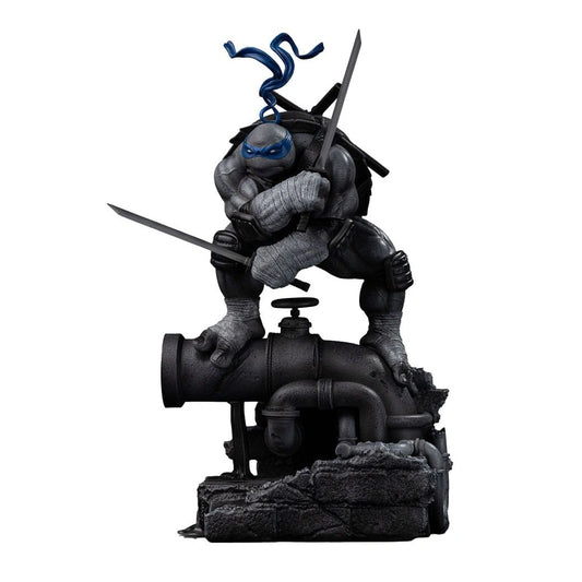 Teenage Mutant Ninja Turtles Art Scale Statue 1/10 Leonardo Black and White Variant 26 cm heo exclusive