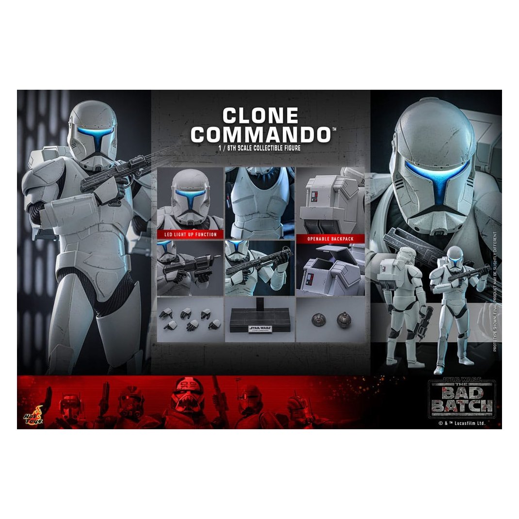 Star Wars: The Bad Batch Action Figure 1/6 Clone Commando 30 cm