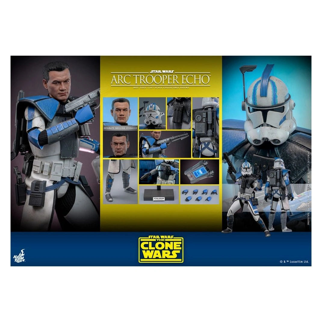 Star Wars: The Clone Wars Action Figure 1/6 Arc Trooper Echo 30 cm