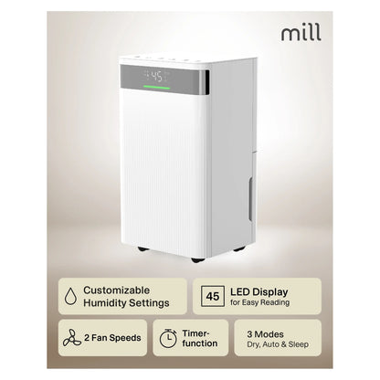 Mill Dehumidifier | MDH12 | Power 200 W | White
