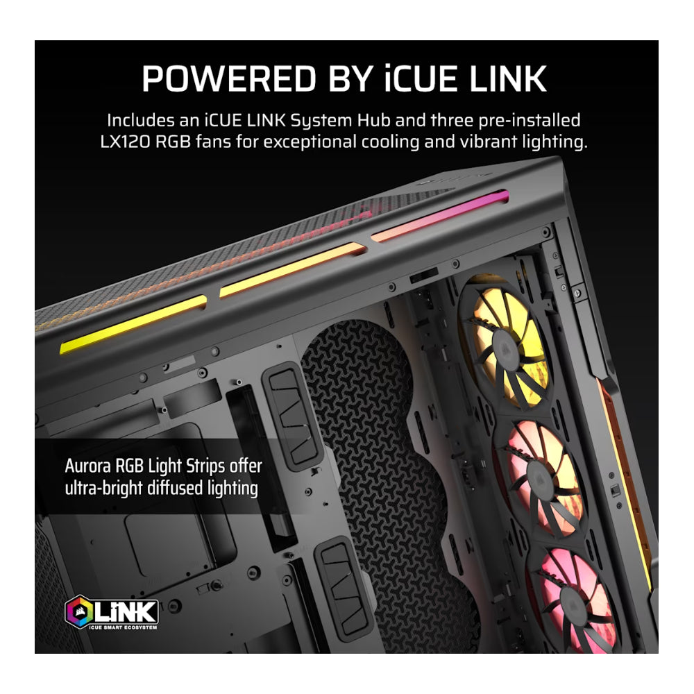 Corsair iCUE LINK 5000T LX RGB | Mid-Tower | Black | ATX | RGB