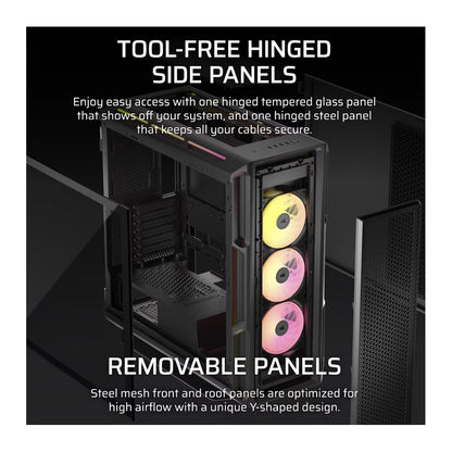 Corsair iCUE LINK 5000T LX RGB | Mid-Tower | Black | ATX | RGB