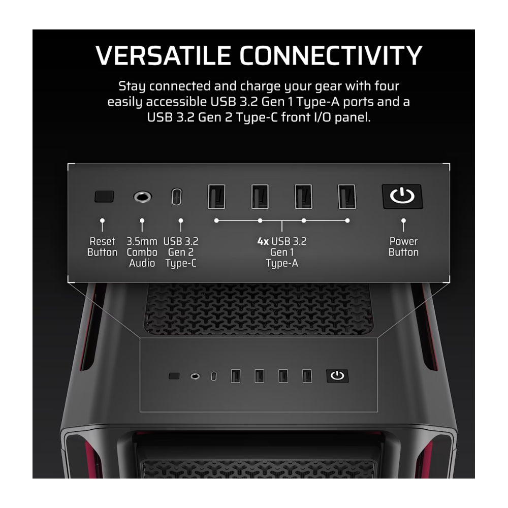 Corsair iCUE LINK 5000T LX RGB | Mid-Tower | Black | ATX | RGB