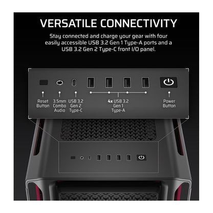 Corsair iCUE LINK 5000T LX RGB | Mid-Tower | Black | ATX | RGB