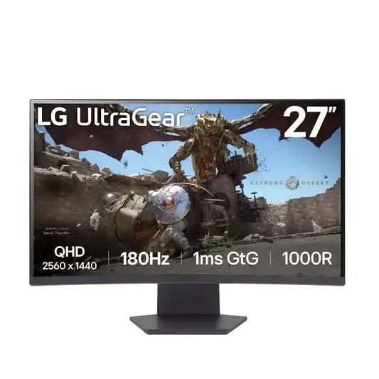 LG UltraGear | 27GS60QC-B | 27" | VA | QHD 2560 x 1440 at 180 Hz | 300 cd/m²
