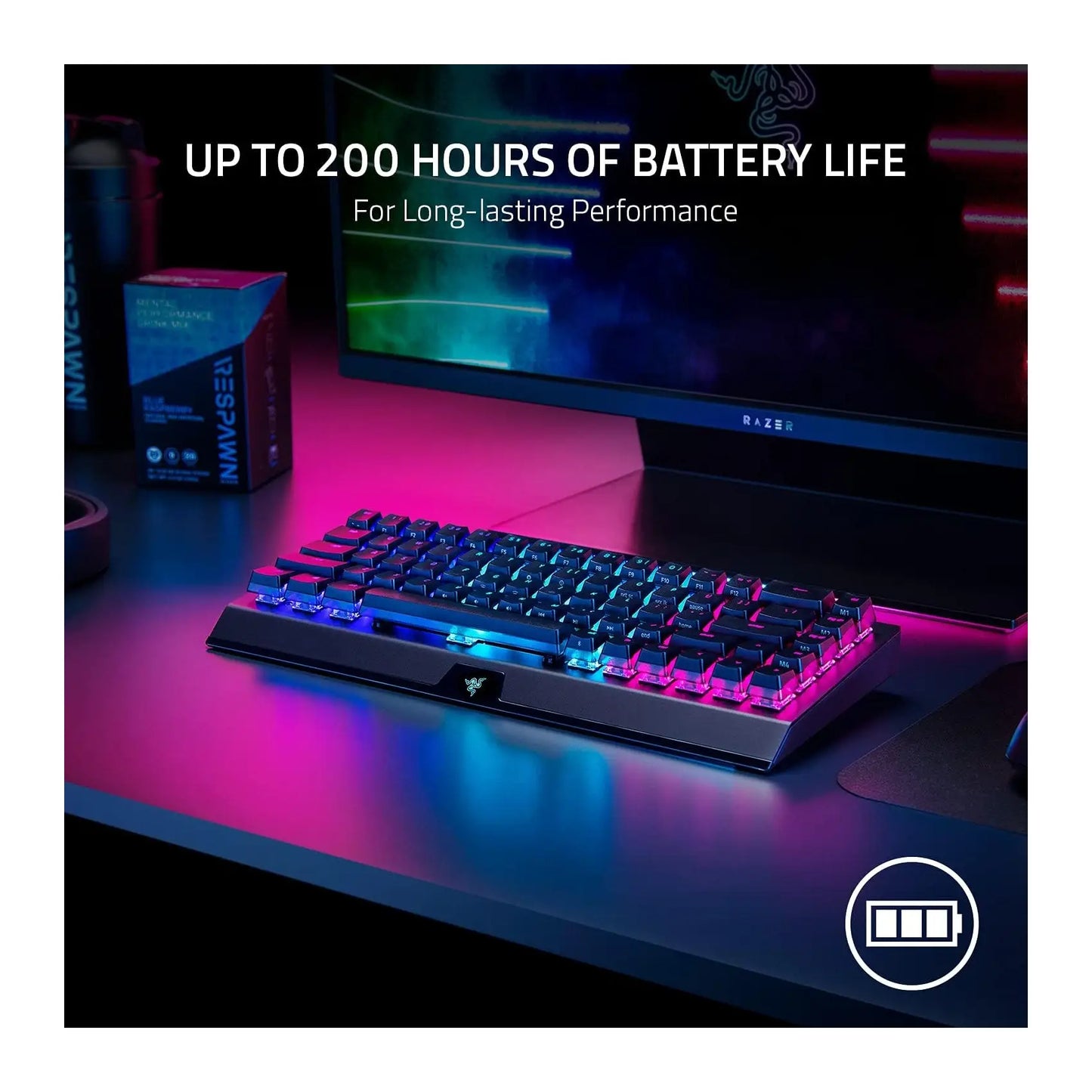 Razer | BlackWidow V3 Mini HyperSpeed | Mechanical Gaming Keyboard | Wireless | Black