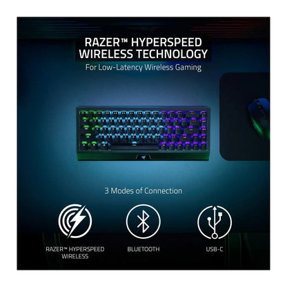 Razer | BlackWidow V3 Mini HyperSpeed | Mechanical Gaming Keyboard | Wireless | Black