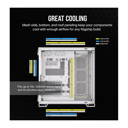 Corsair 6500X Dual Chamber | White | Mid-Tower | ATX