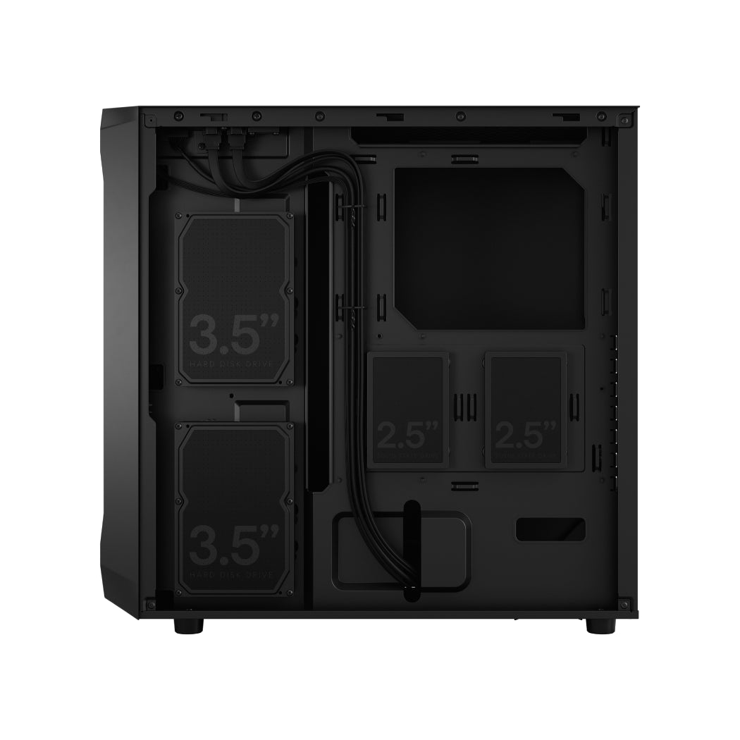 Fractal Design Focus 2 | Mid-Tower | Black | Side Window | ATX | No PSU