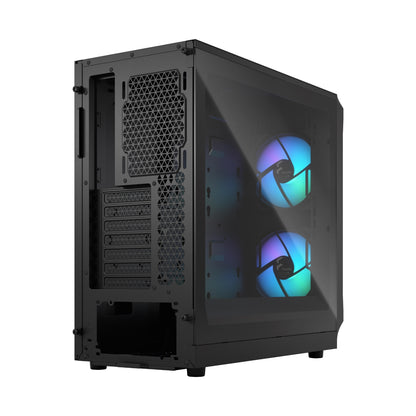 Fractal Design Focus 2 | Mid-Tower | RGB Black TG Clear Tint | ATX | No PSU