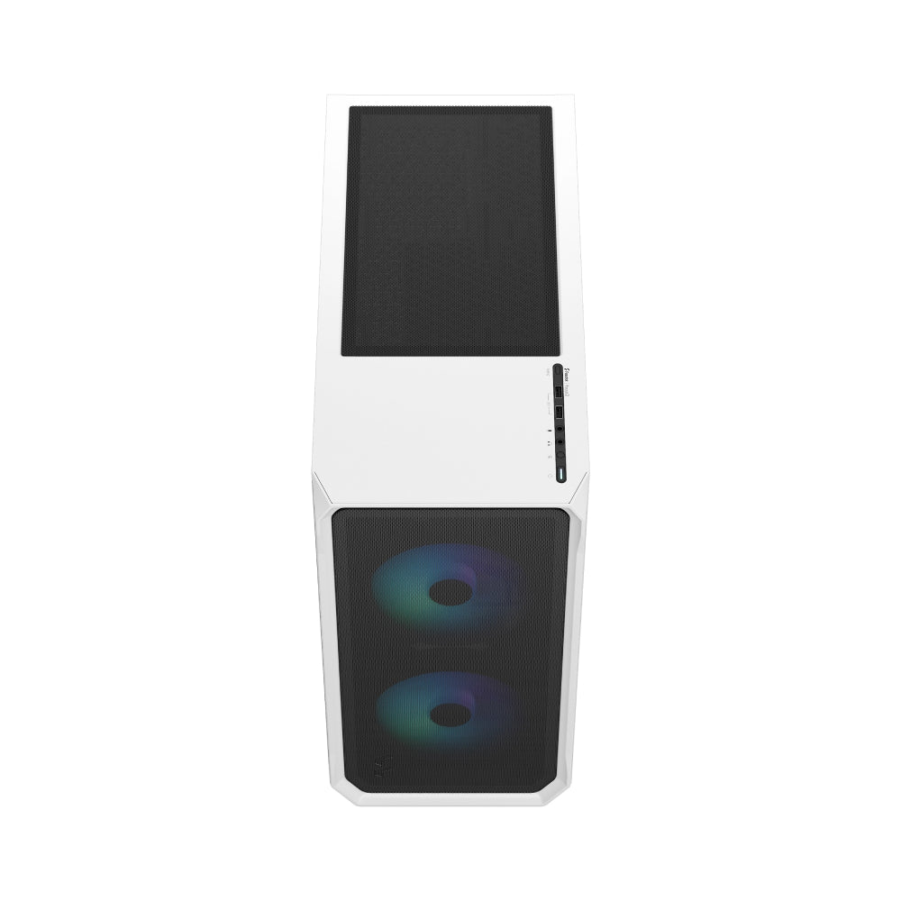 Fractal Design Focus 2 | Mid-Tower | RGB White TG Clear Tint | ATX | No PSU