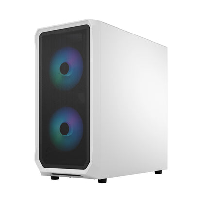 Fractal Design Focus 2 | Mid-Tower | RGB White TG Clear Tint | ATX | No PSU