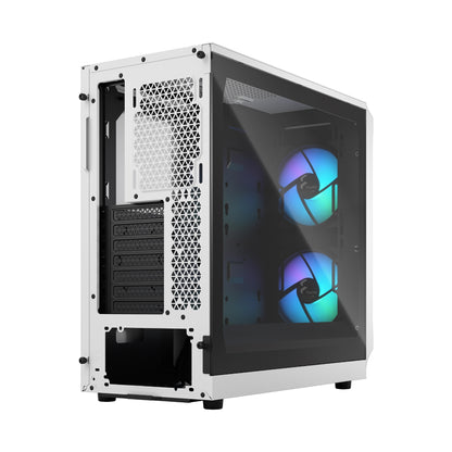 Fractal Design Focus 2 | Mid-Tower | RGB White TG Clear Tint | ATX | No PSU