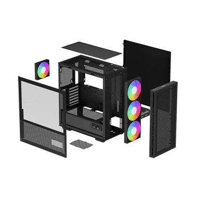 Deepcool CH560 Digital | Mid-Tower | Black | Side Window | ATX | No PSU