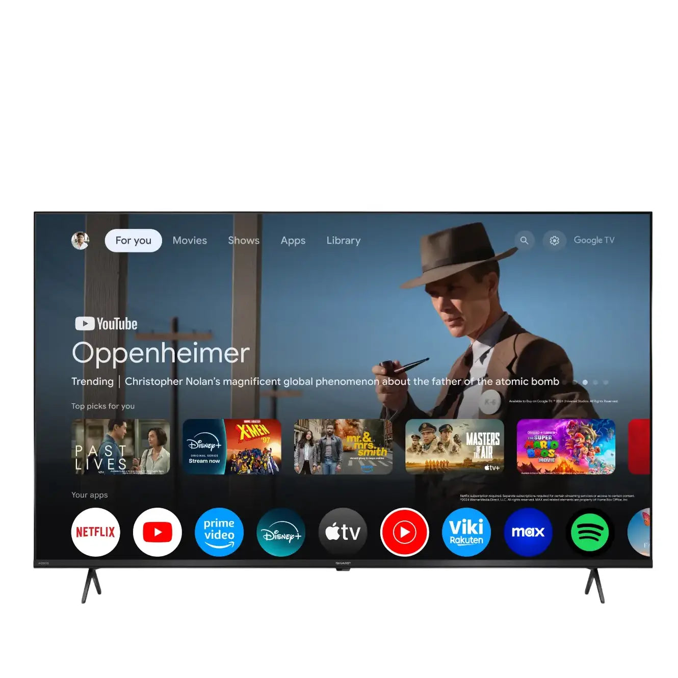 Sharp Smart TV | 50HL4265E | 50" | 126 cm | 4K UHD (2160p) | Google TV