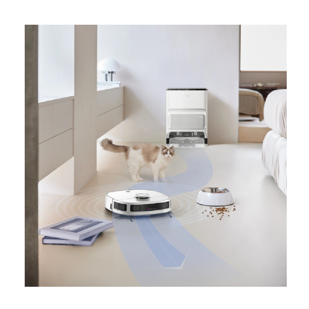 Midea | Robot Vacuum Cleaner | V12 | Wet&Dry | 5200 mAh | 5000 Pa | White