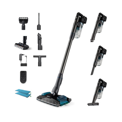 Philips | Vacuum Cleaner | 8000 Series | XC8055 | Cordless | 80 min | Black/Blue