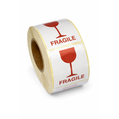 Labels FRAGILE | 60×80/40 mm | 1 Roll | 150 Stickers