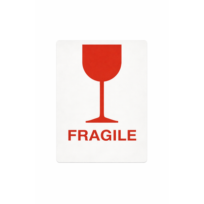 Labels FRAGILE | 60×80/40 mm | 1 Roll | 150 Stickers