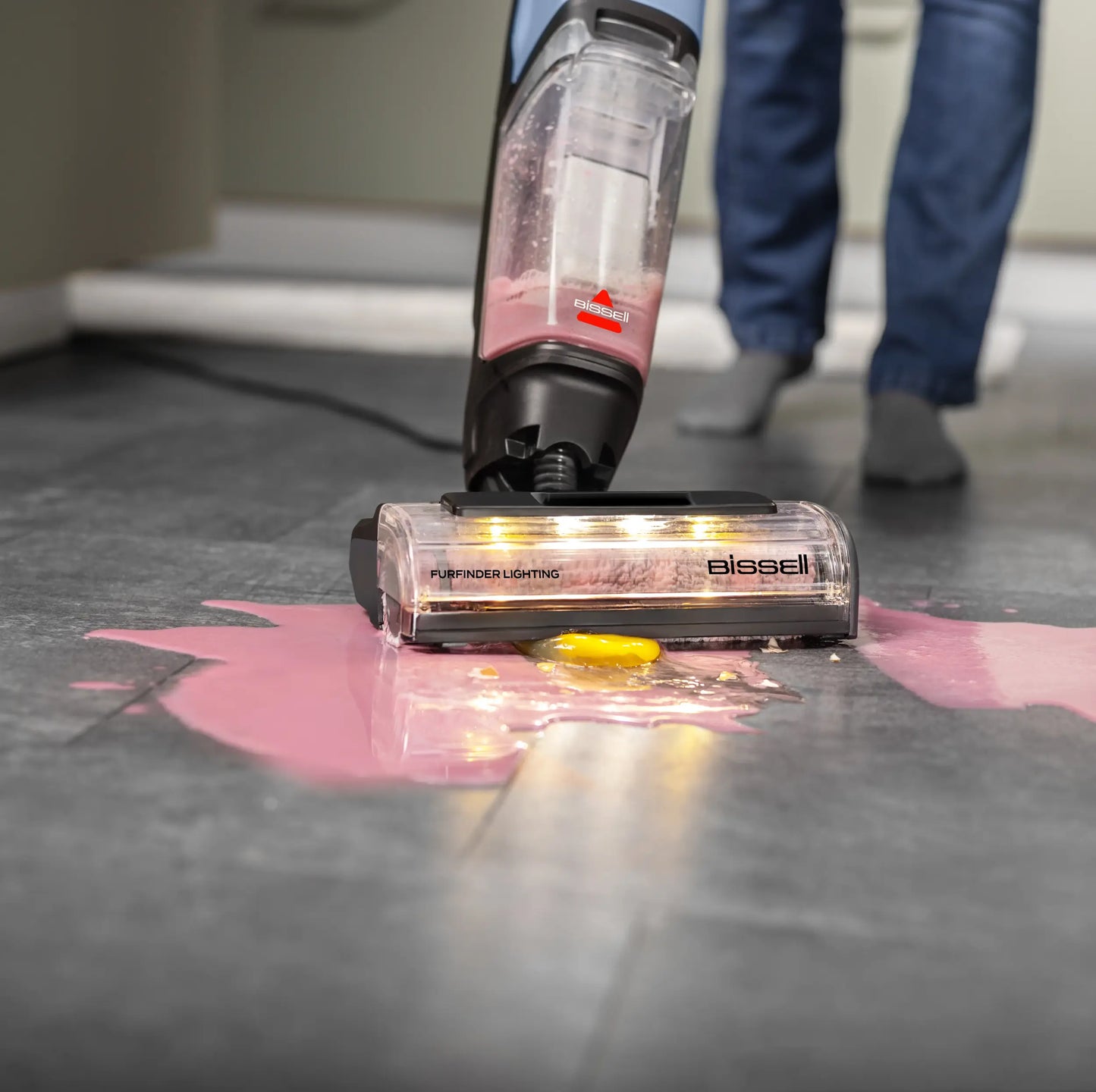 BISSELL | Stick vacuum cleaner | CrossWave OmniForce | 4136N | Dry & Wet | 25.2 V | Black/Lake Blue/Silver