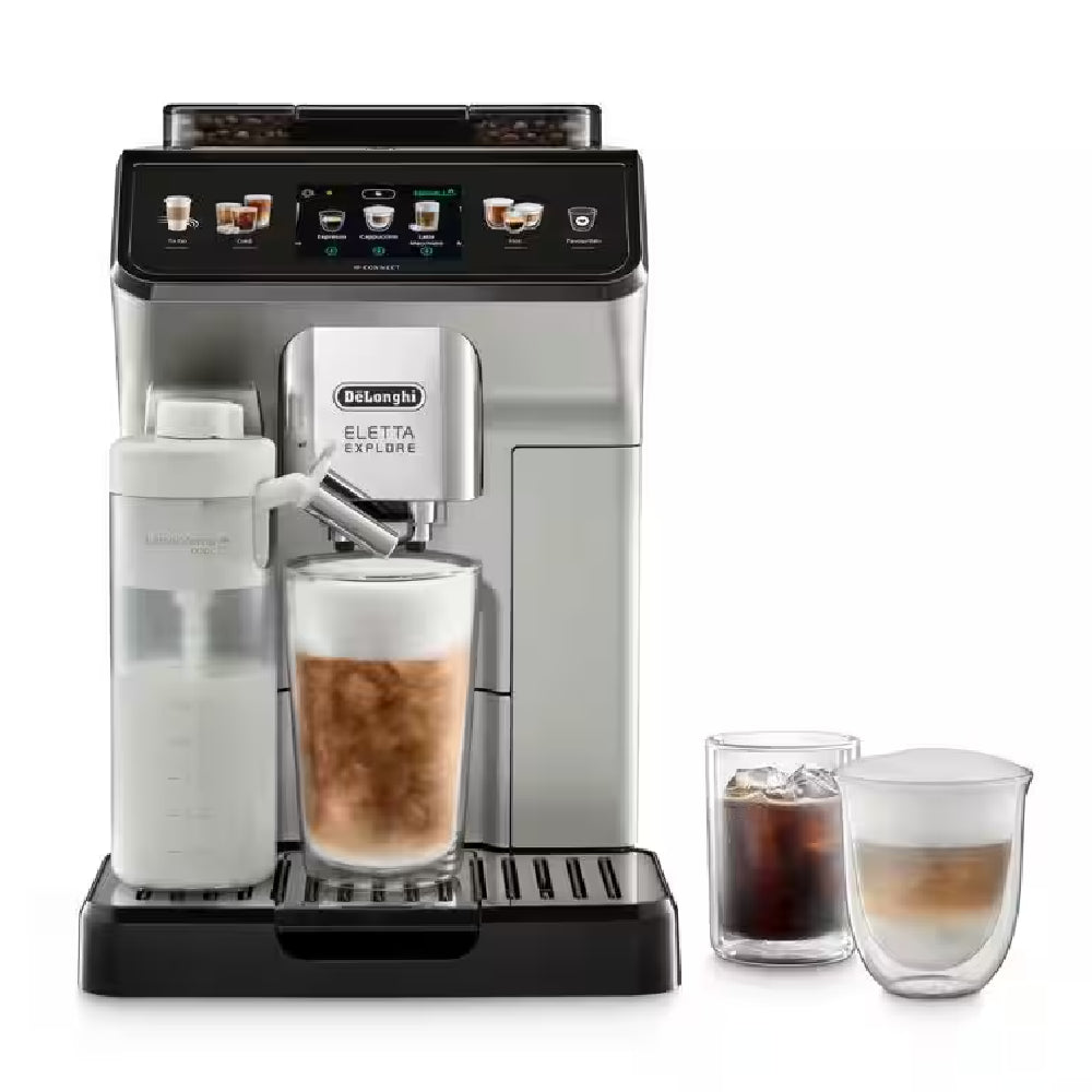 Delonghi | Coffee Maker | Eletta Explore ECAM450.65.S | Pump pressure 19 bar | Built-in milk frother | Automatic | 1450 W | Silver