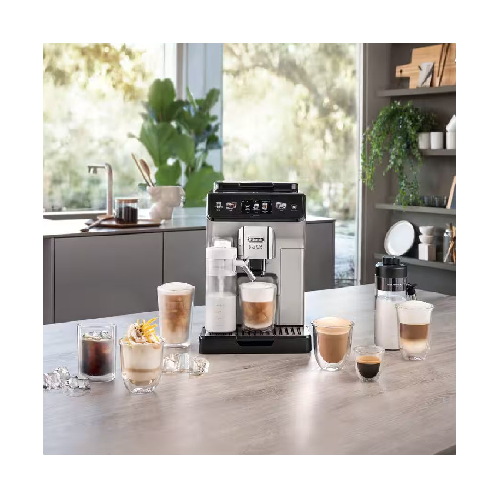 Delonghi | Coffee Maker | Eletta Explore ECAM450.65.S | Pump pressure 19 bar | Built-in milk frother | Automatic | 1450 W | Silver