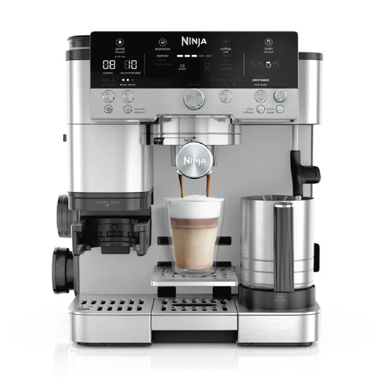 NINJA | Espresso Coffee Maker | ES601EU Luxe Café Premier | 11 bar | Milk Frother | 1650 W | Black/Stainless Steel
