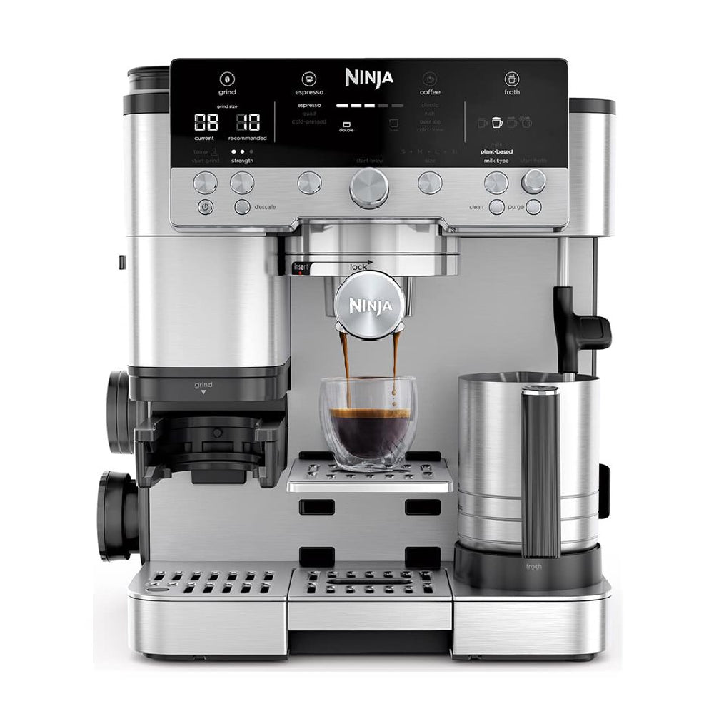 NINJA | Espresso Coffee Maker | ES601EU Luxe Café Premier | 11 bar | Milk Frother | 1650 W | Black/Stainless Steel