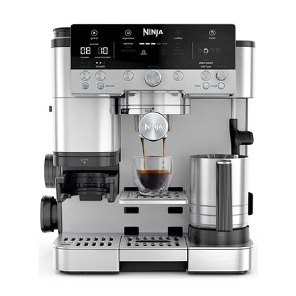 NINJA | Espresso Coffee Maker | ES601EU Luxe Café Premier | 11 bar | Milk Frother | 1650 W | Black/Stainless Steel