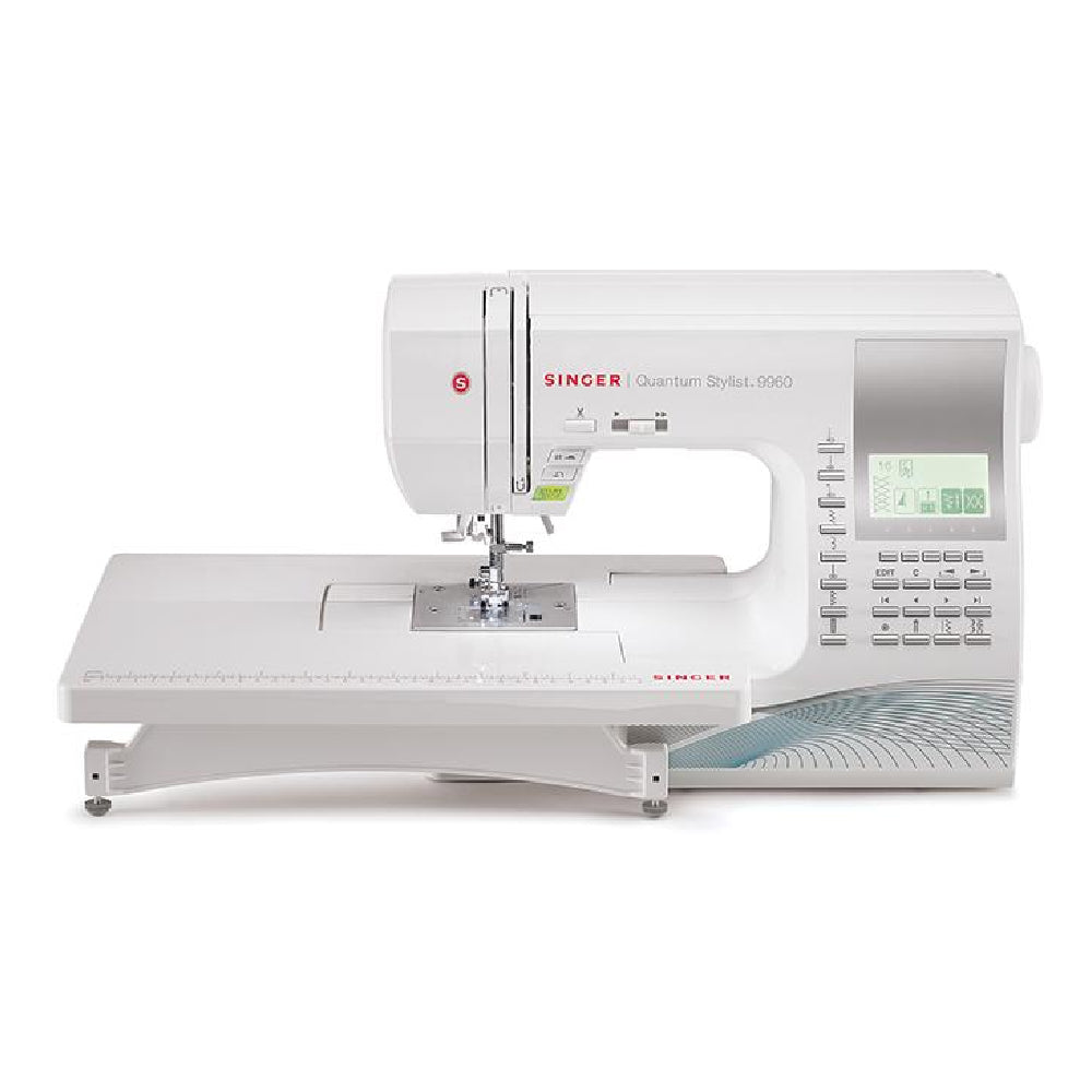 SINGER | Computerized Sewing Machine | Quantum Stylist™ 9960 | 600 Stitches | 13 Buttonholes | 55 W | White