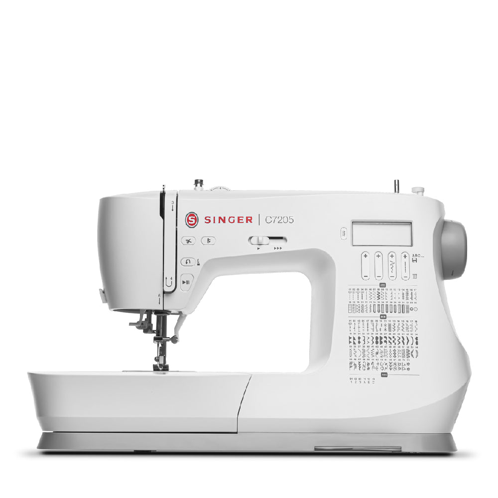 SINGER | Computerized Sewing Machine | C7205 | 200 Stitches | 8 Buttonholes | 40 W | White