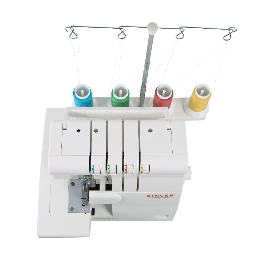 SINGER | Overlocker | 14SH654 | 4 Threads | 6 Stitches | 1300 Stitches/min | White