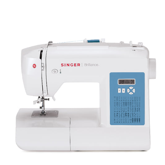 SINGER | Computerized Sewing Machine | 6160 Brilliance | 60 Stitches | 6 Buttonholes | White