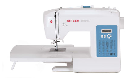 SINGER | Computerized Sewing Machine | 6160 Brilliance | 60 Stitches | 6 Buttonholes | White