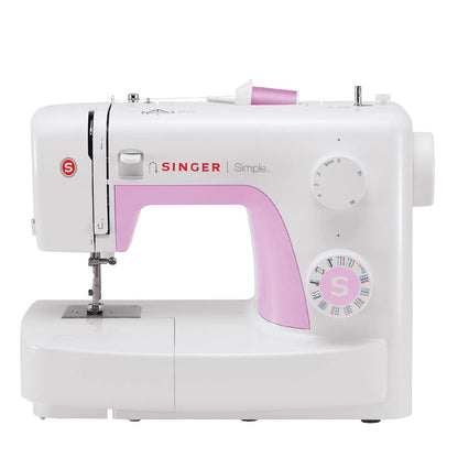 SINGER | Sewing Machine | SIMPLE 3223 | 23 Stitches | 1 Buttonhole | White/Pink