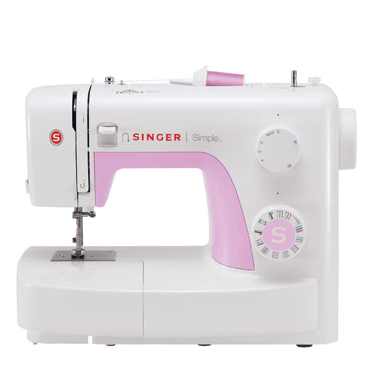 SINGER | Sewing Machine | SIMPLE 3223 | 23 Stitches | 1 Buttonhole | White/Pink