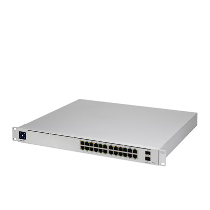 Ubiquiti UniFi Switch USW-Pro-24-POE | Managed L3 Switch | 24 Ports PoE+ & 2 SFP+ | 400W | Rack-mountable