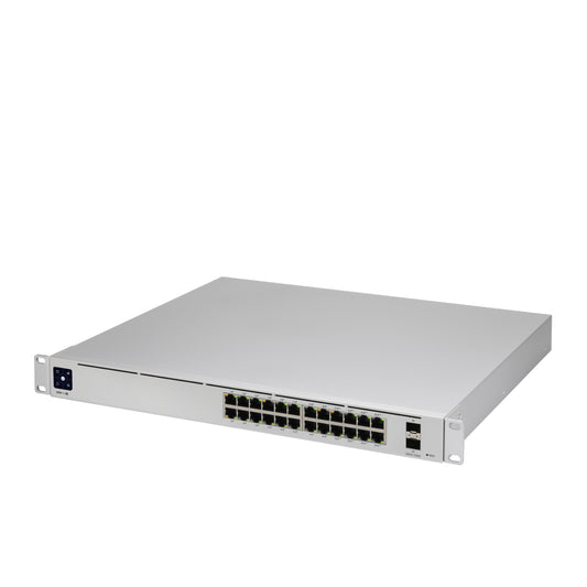Ubiquiti UniFi Switch USW-Pro-24-POE | Managed L3 Switch | 24 Ports PoE+ & 2 SFP+ | 400W | Rack-mountable