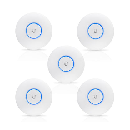 Ubiquiti UniFi AP-AC Pro | 5-pack | Dual-Band Access Point | Wi-Fi 5 | AC1750 | PoE | White