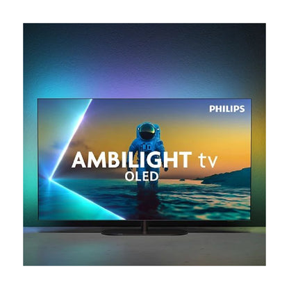 Philips 48OLED820 | 48" 4K OLED Smart TV | Google TV | Ambilight | 120Hz | P5 AI Engine | Black