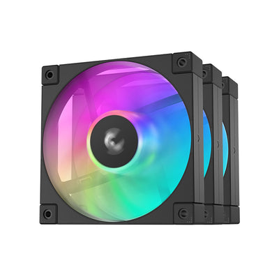 Deepcool | Performance 120mm Fan, 3-Pack | Black | ARGB | R-FD12-BKAPN3-G
