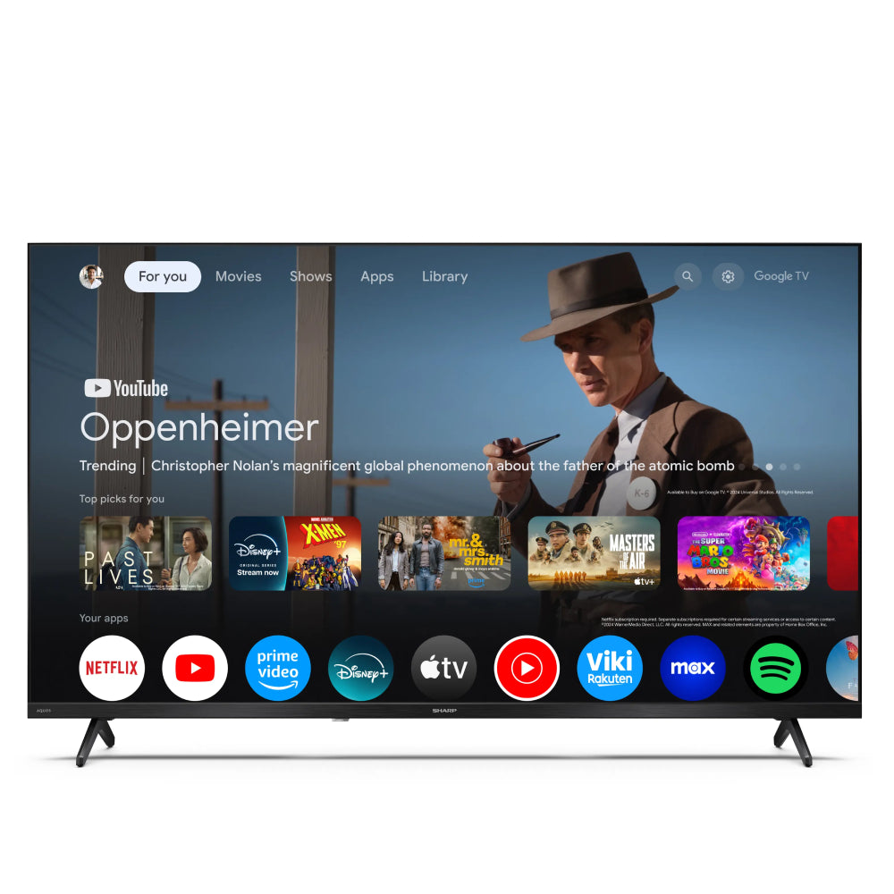 Sharp 40HF3265E | 40" Full HD Smart TV | Google TV | HDR10 | Active Motion 400 | Black