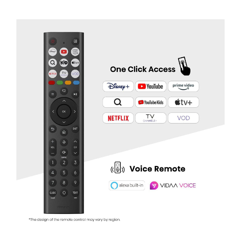 Hisense 43A6Q | 43" 4K UHD Smart TV | VIDAA | Dolby Vision | HDR10+ | DTS Virtual:X | Black