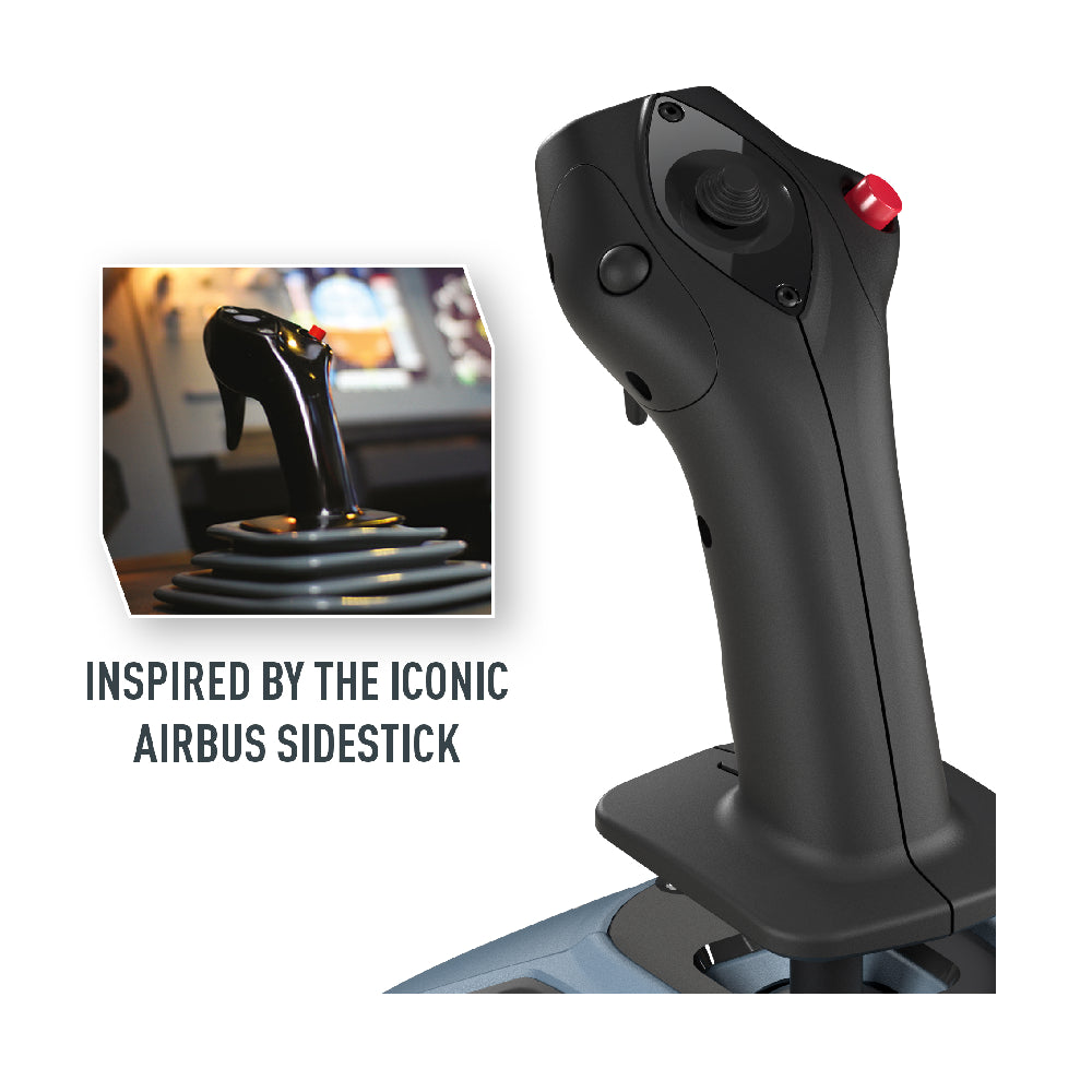 Thrustmaster TCA Officer Pack Airbus Edition | Sidestick & Throttle Quadrant | PC | Blue