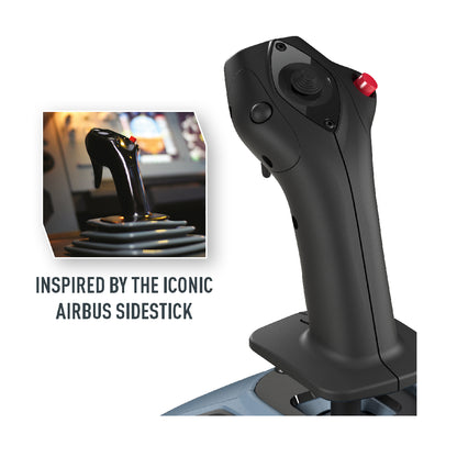 Thrustmaster TCA Officer Pack Airbus Edition | Sidestick & Throttle Quadrant | PC | Blue