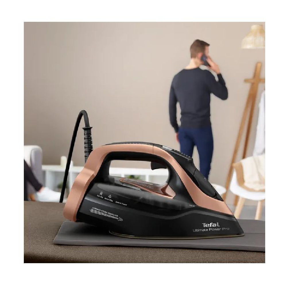 Tefal Ultimate Power Pro FV9E50E0 | Steam Iron | 3200 W | 300 g/min Steam Boost | Black/Silver