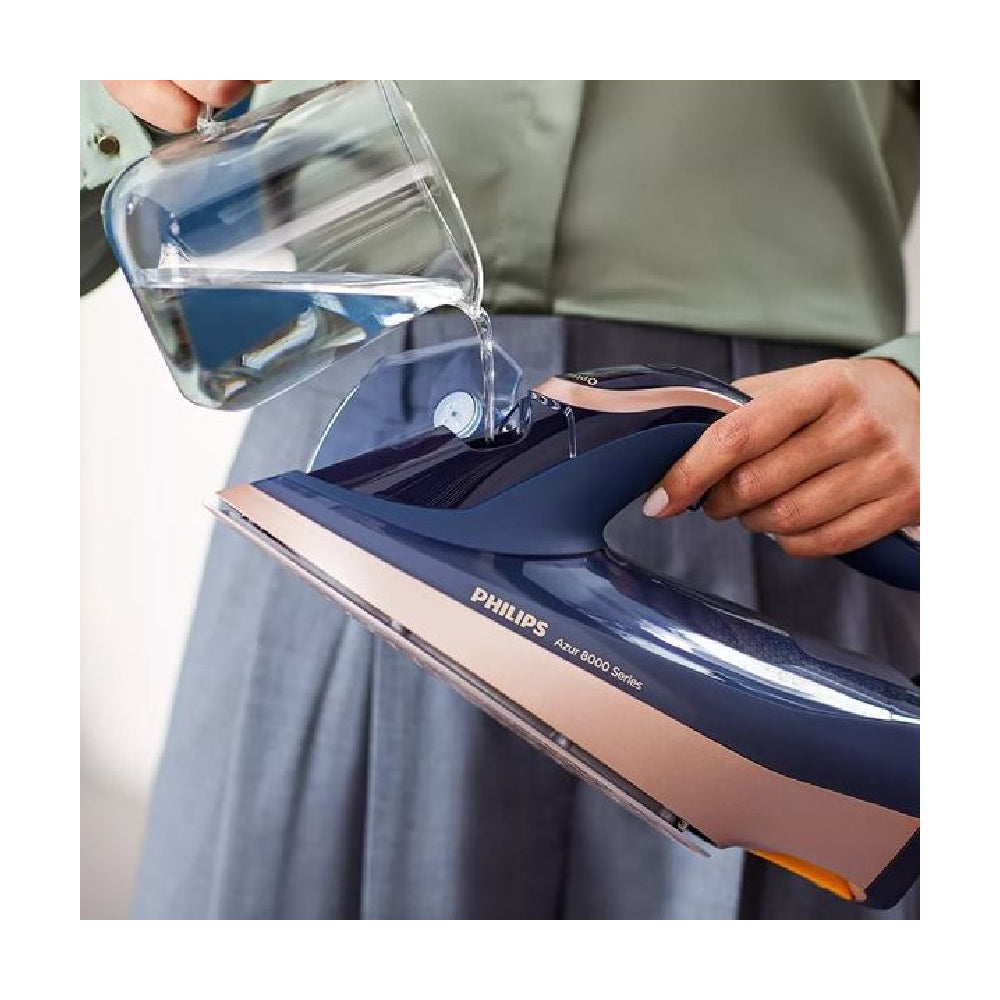 Philips Azur 8000 Series DST8050/20 | Steam Iron | 3000 W | 85 g/min | Blue