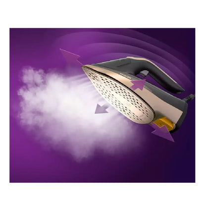 Philips Azur 8000 Series DST8041/80 | Steam Iron | 3000 W | 80 g/min | Black/Gold